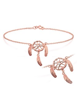 Dream Cather Shaped Anklets ANK-192-RO-GP